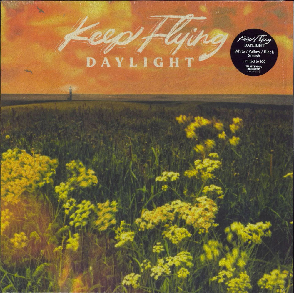 Keep Flying Daylight - White, Yellow, & Black Smash Vinyl US vinyl LP album (LP record) SPREC1108