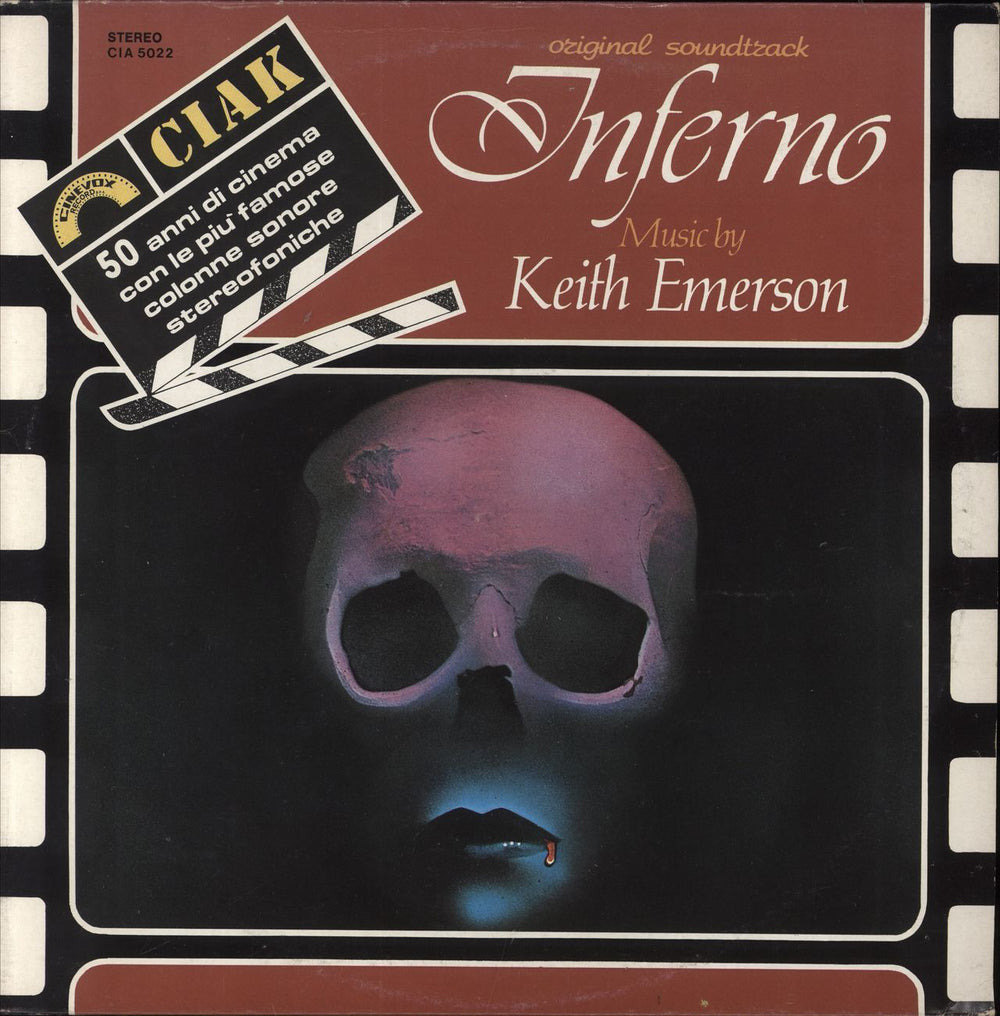 Keith Emerson Inferno Italian vinyl LP album (LP record) CIA5022