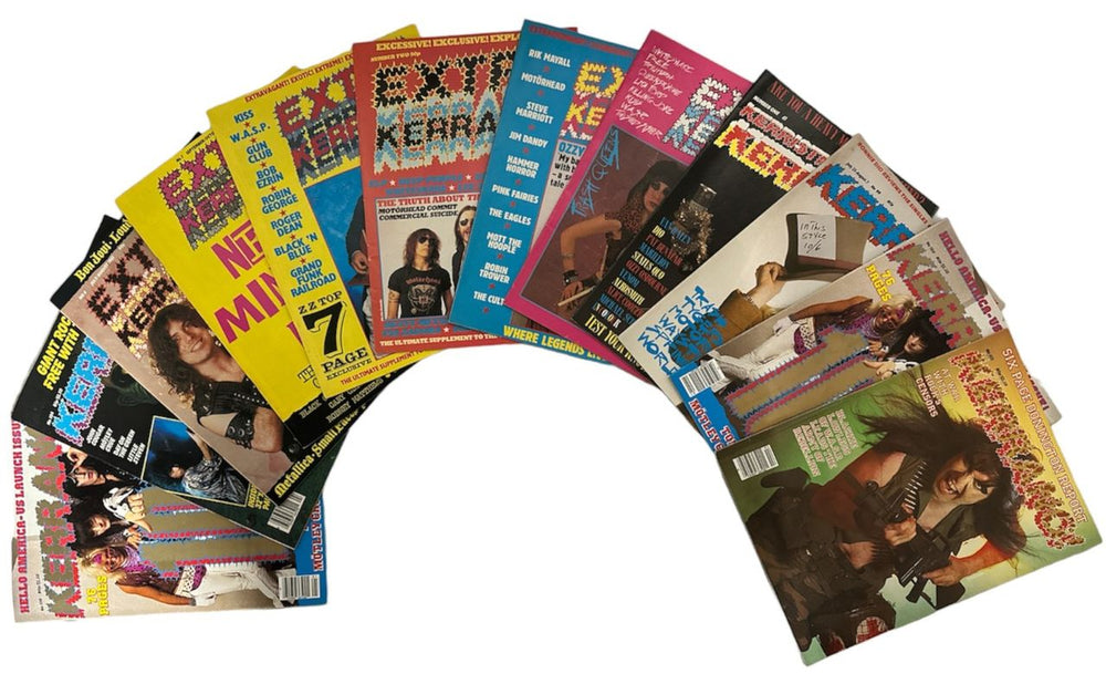 Kerrang! Magazine Collection of Issues from Numbers 1 to 104 [not consecutive] UK magazine