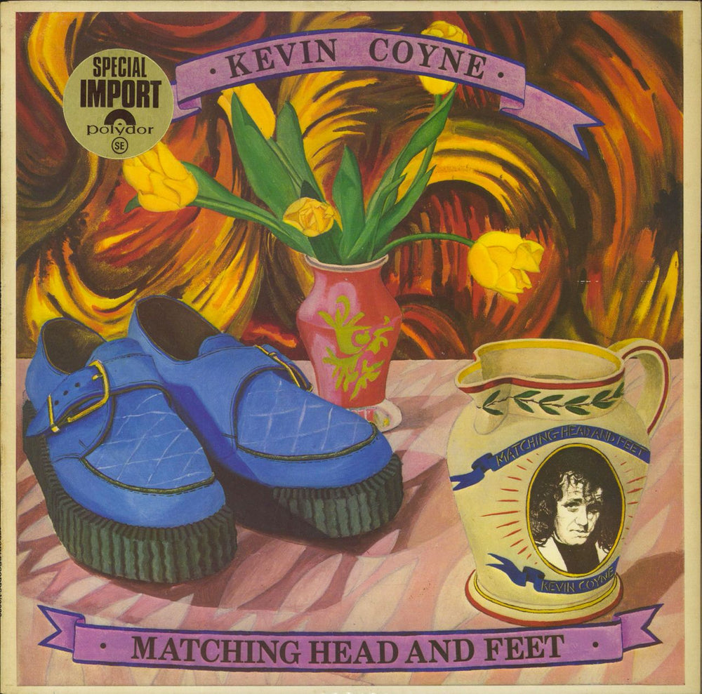 Kevin Coyne Matching Head And Feet + Poster - EX - Red label UK vinyl LP album (LP record) V2033