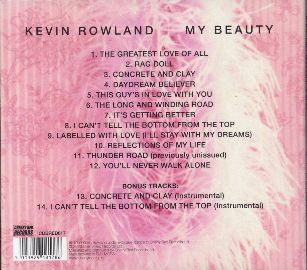 Kevin Rowland My Beauty UK CD album (CDLP) 5013929181786