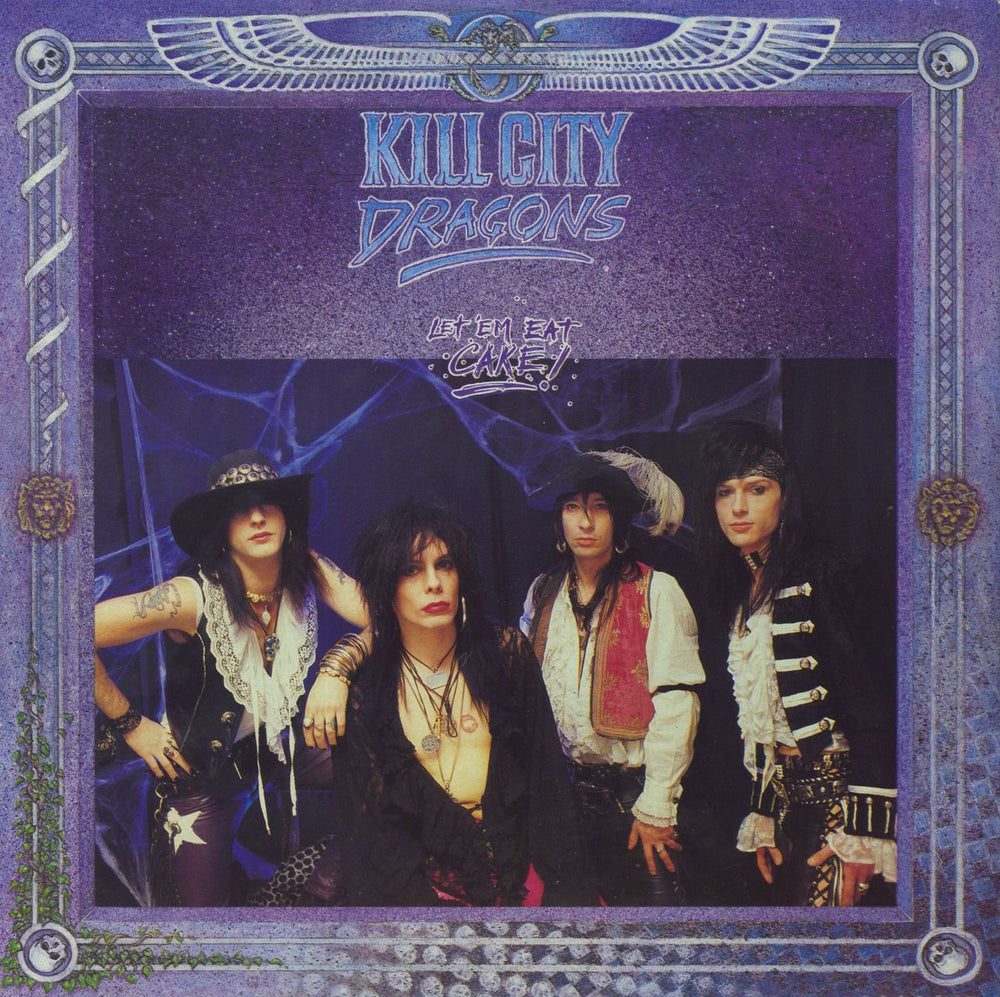 Kill City Dragons Let 'Em Eat Cake - Fully Autographed UK 12" vinyl single (12 inch record / Maxi-single) WBR001