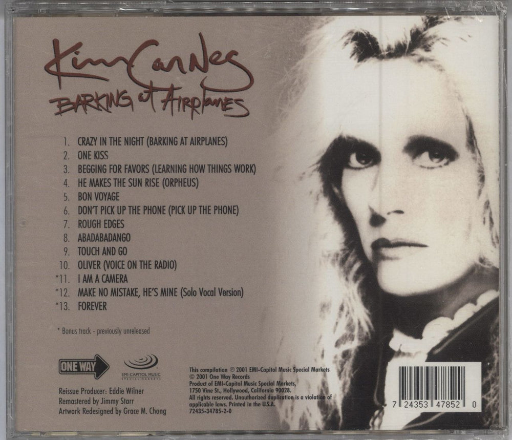 Kim Carnes Barking At Airplanes - Sealed US CD album (CDLP) CNSCDBA787491