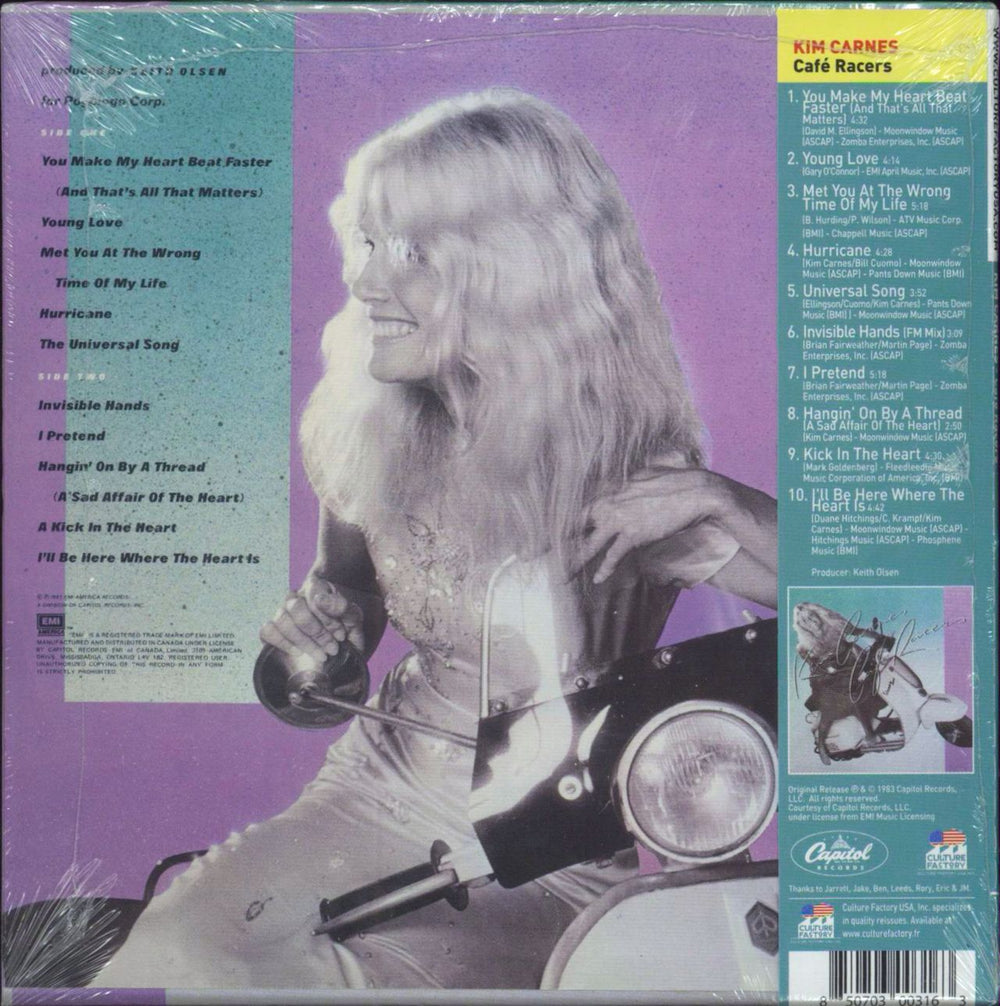 Kim Carnes Cafe Racers: Remastered - Sealed US CD album (CDLP) 850703003163