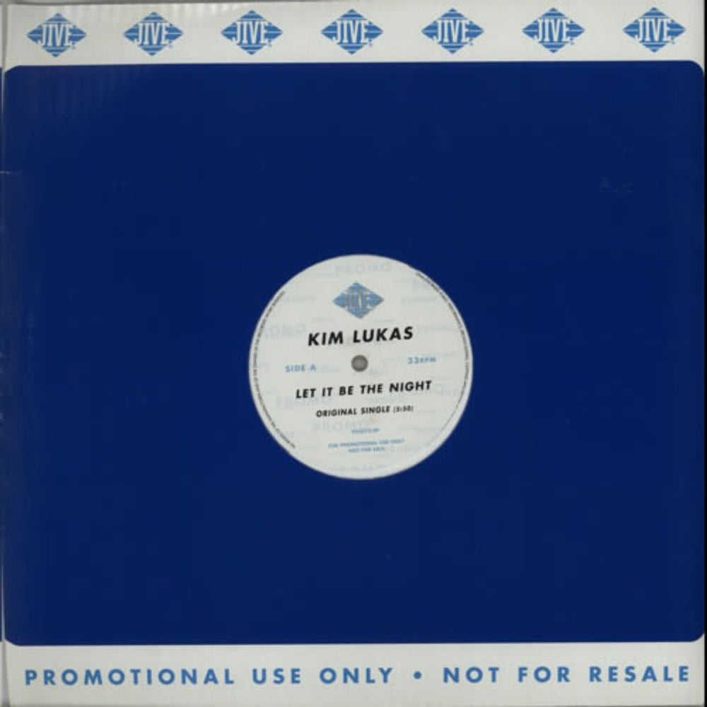 Kim Lukas Let It Be The Night UK Promo 12" vinyl single (12 inch record / Maxi-single) 923019.0P