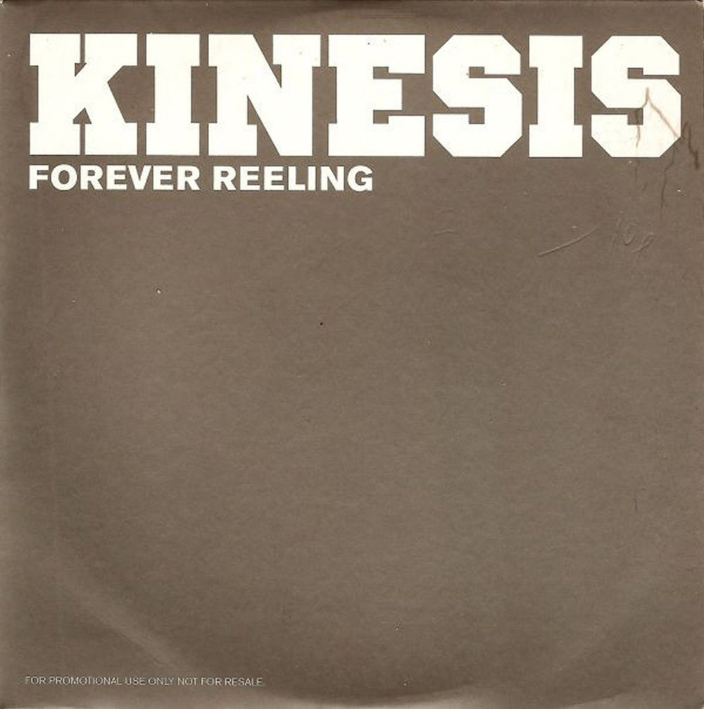 Kinesis Forever Reeling UK Promo CD single (CD5 / 5") KNS3