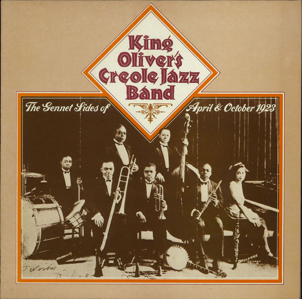 King Oliver The Gennett Sides Of April & October 1923 UK vinyl LP album (LP record) RHA6023