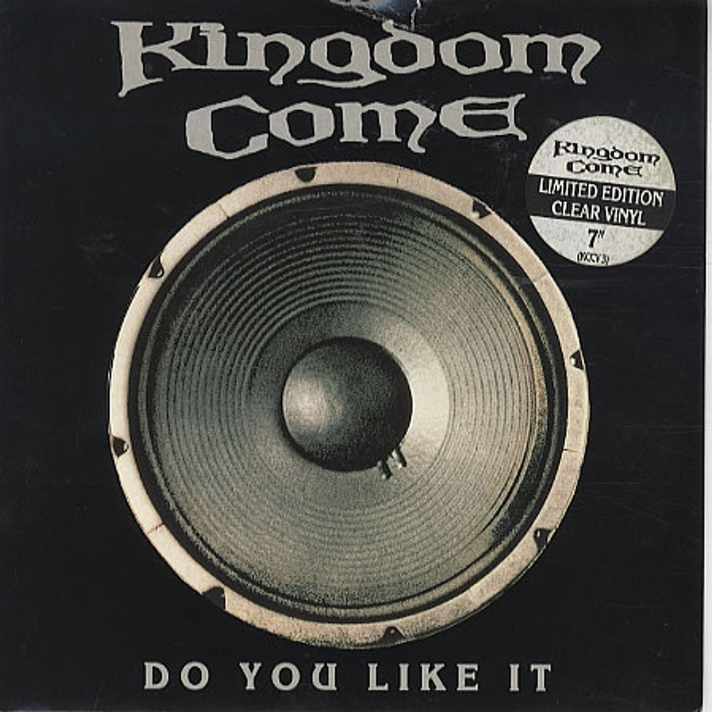 Kingdom Come (80s) Do You Like It - Clear Vinyl UK 7" vinyl single (7 inch record / 45) KCCV3