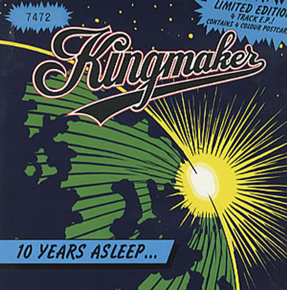 Kingmaker 10 Years Asleep UK 7" vinyl single (7 inch record / 45) SCORCHP8