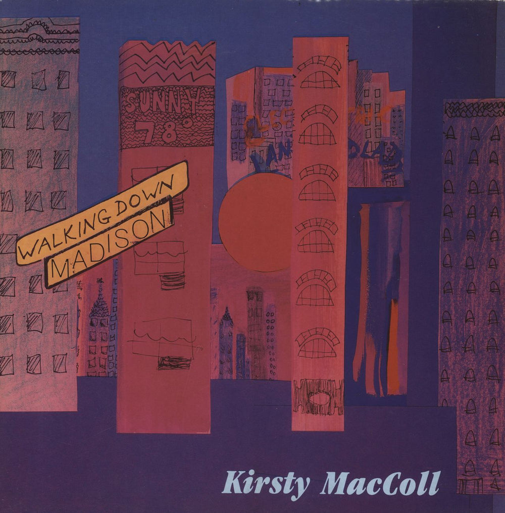 Kirsty MacColl Walking Down Madison UK 12" vinyl single (12 inch record / Maxi-single) VST1348