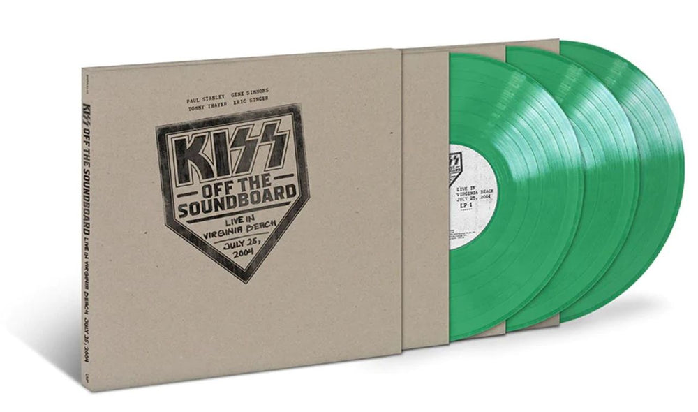 Kiss Off The Soundboard Live In Virginia Beach July 25, 2004 - Green Vinyl - Sealed UK 3-LP vinyl record set (Triple LP Album) B0034764-01