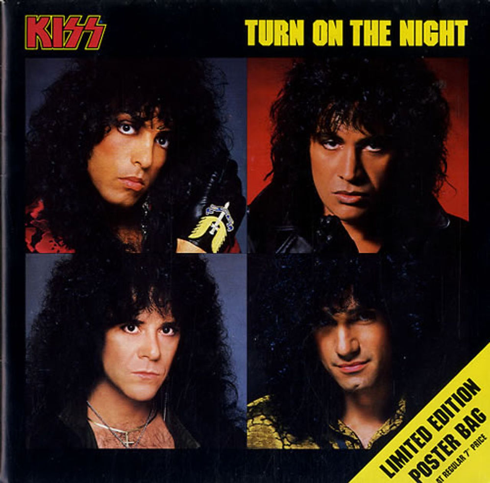 Kiss Turn On The Night + Poster Sleeve UK 7" vinyl single (7 inch record / 45) KISSP9