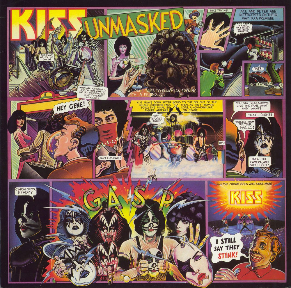 Kiss Unmasked Dutch vinyl LP album (LP record) 6302032