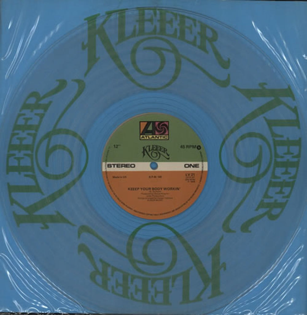 Kleeer Keep Your Body Workin' - Clear Vinyl UK 12" vinyl single (12 inch record / Maxi-single) LV21