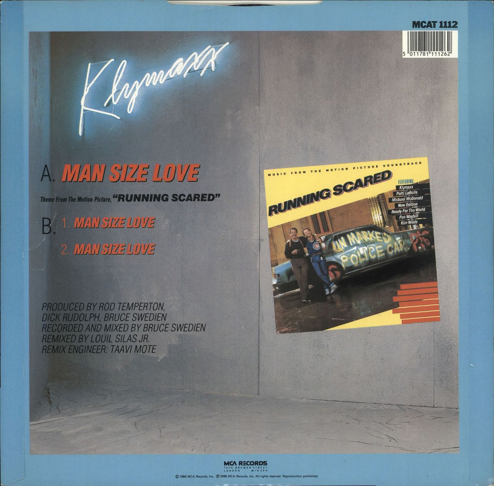 Klymaxx Man Size Love UK 12" vinyl single (12 inch record / Maxi-single)