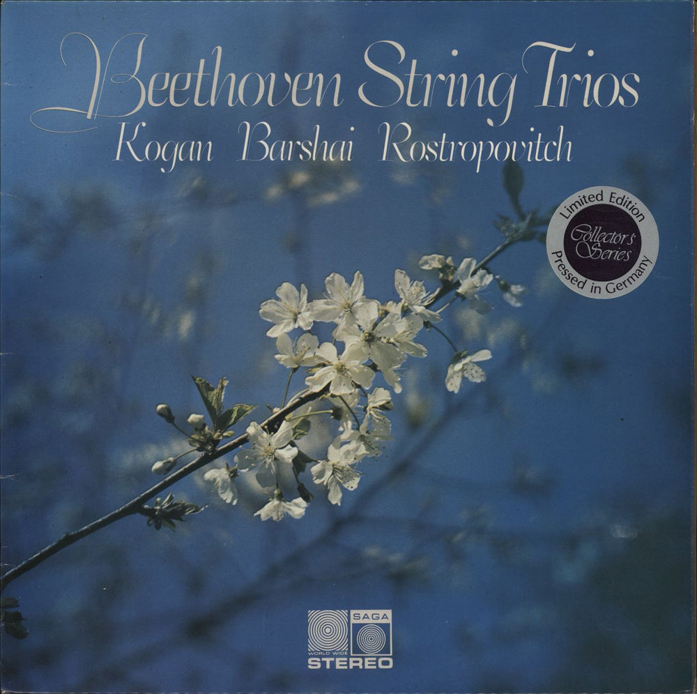 Kogan Barshai Rostropovitch Beethoven String Trios UK vinyl LP album (LP record) SAGA5396