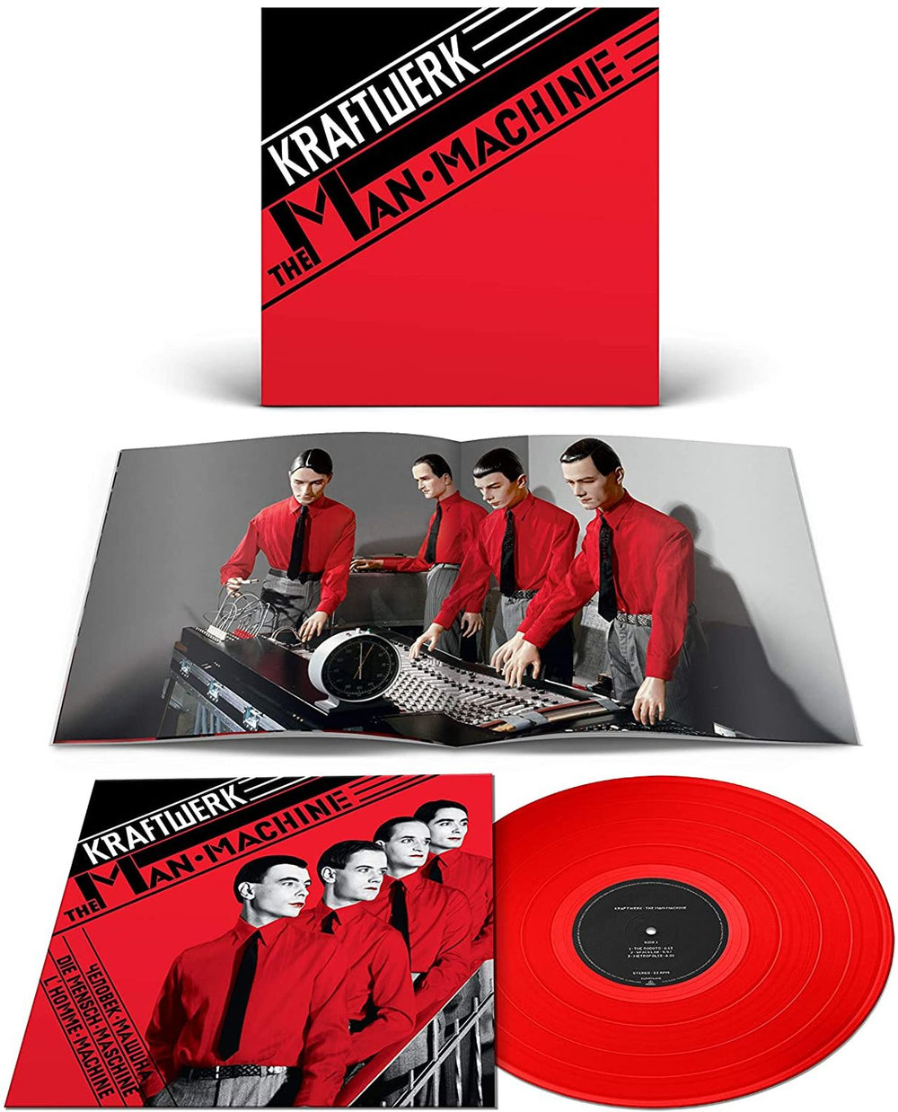 Kraftwerk The Man Machine - Red Vinyl - Sealed UK vinyl LP album (LP record) 5099996602218