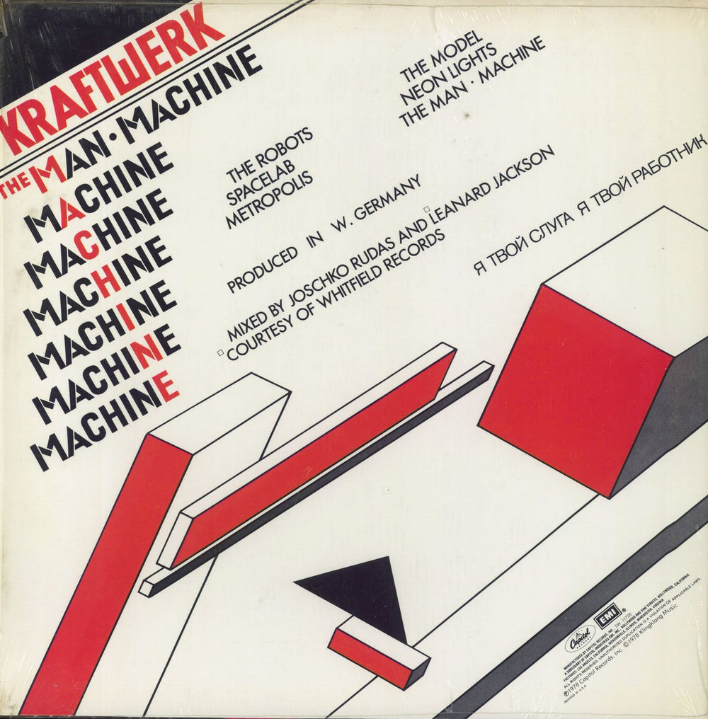 Kraftwerk The Man-Machine US vinyl LP album (LP record)