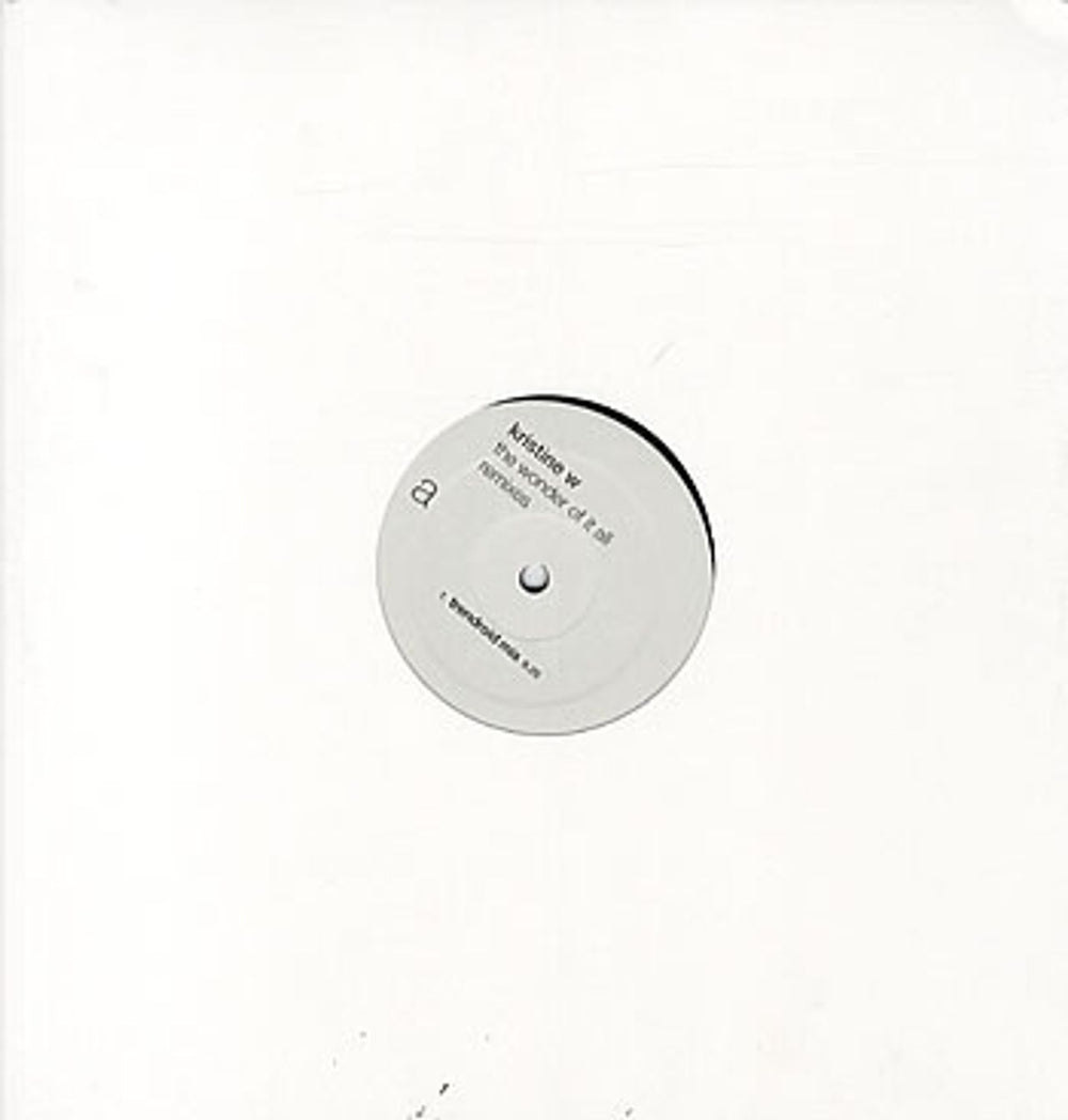 Kristine W The Wonder Of It All US Promo 12" vinyl single (12 inch record / Maxi-single) TB-2461-0P