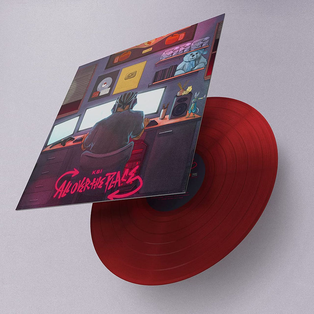 KSI All Over The Place - Red Vinyl - Sealed UK vinyl LP album (LP record) 4UKLPAL791307