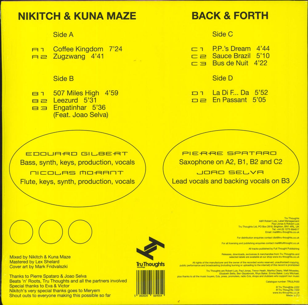 Kuna Maze Back & Forth - Sealed UK 2-LP vinyl record set (Double LP Album) 5060609664954