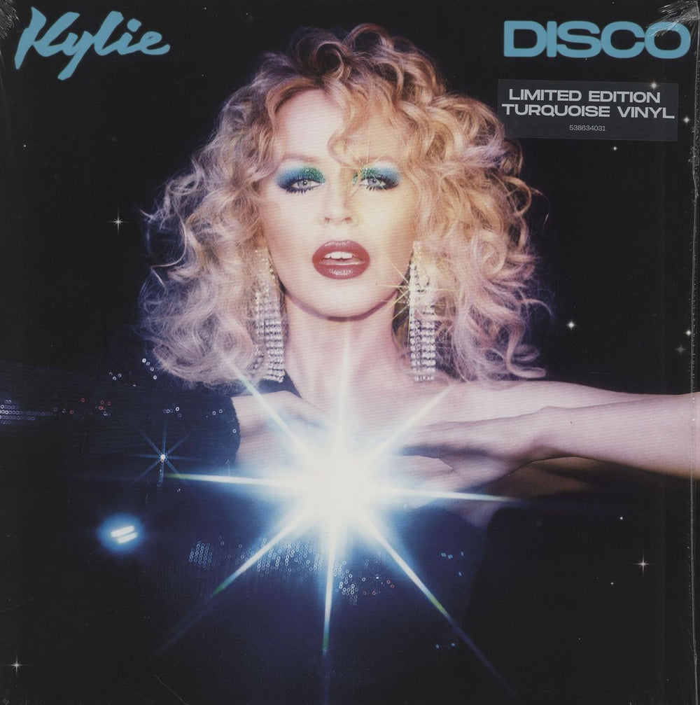 Kylie Minogue Disco - Turquoise Vinyl UK vinyl LP album (LP record) 538634031