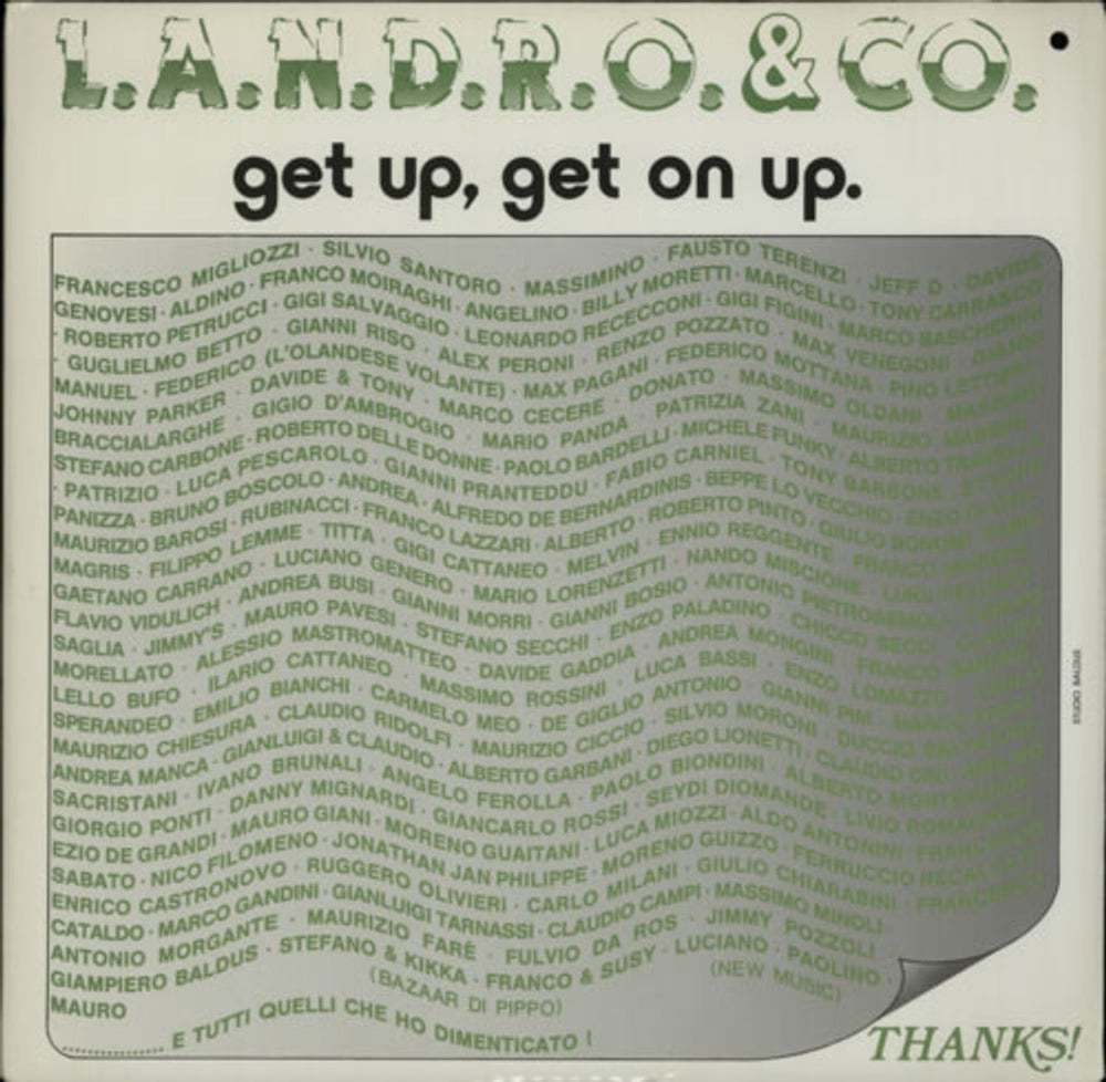 L.A.N.D.R.O. & Co. Get Up, Get On Up Italian 12" vinyl single (12 inch record / Maxi-single) NMX020