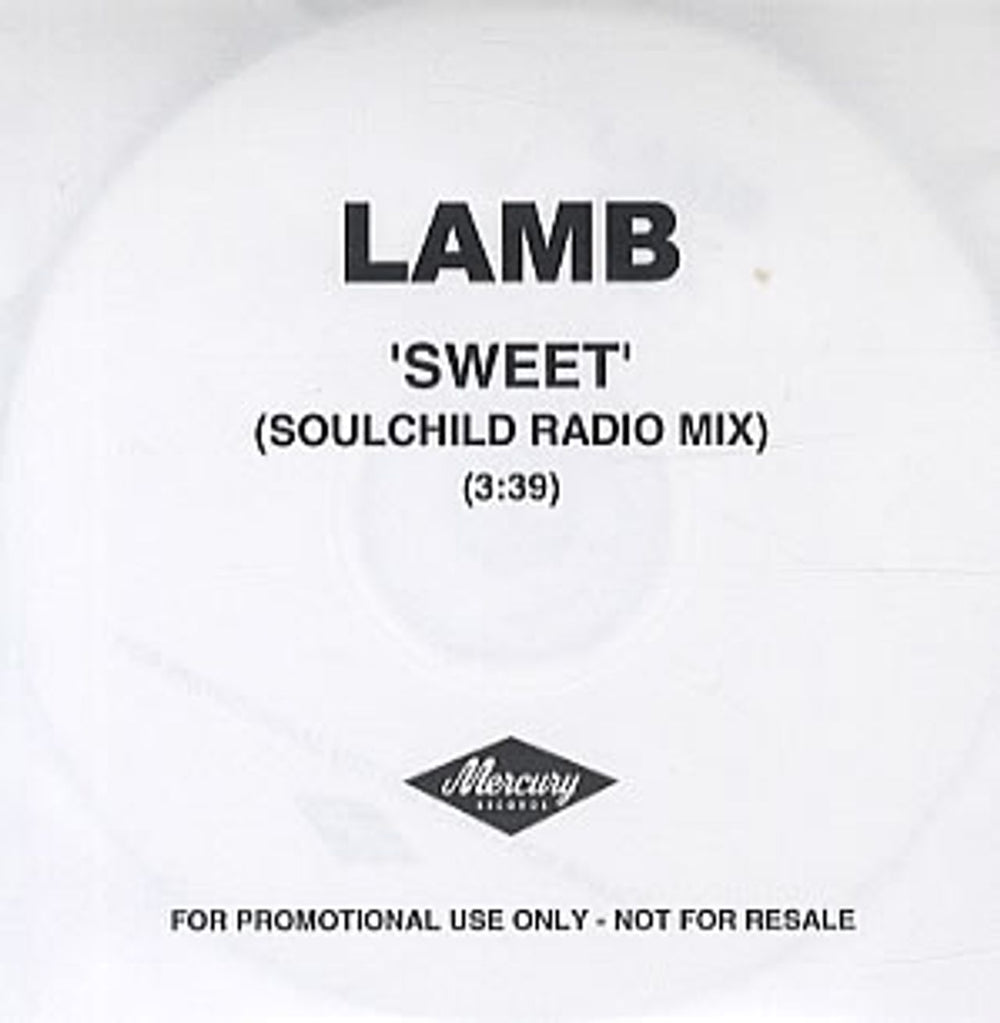 Lamb Sweet US Promo CD-R acetate CD-R ACETATE