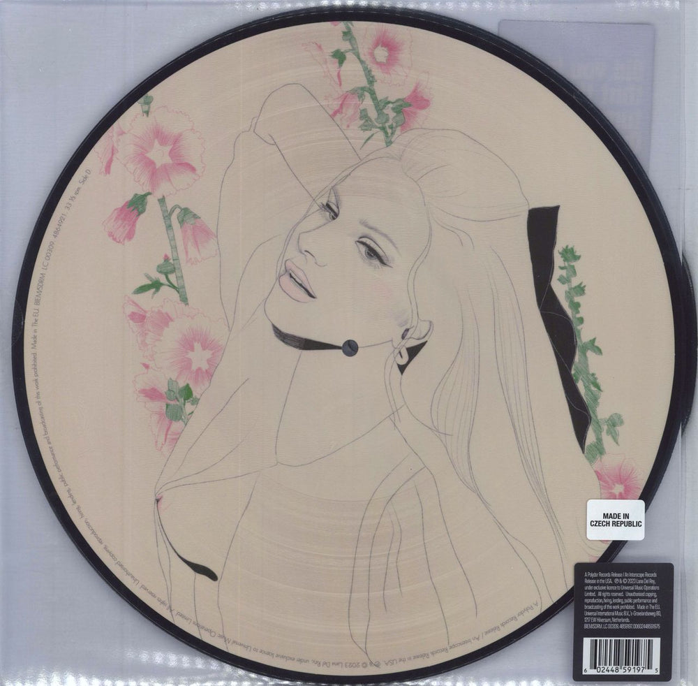 Lana Del Rey Did You Know That There's A Tunnel Under Ocean Blvd - Dark Pink Vinyl + Alternate Cover Art - Sealed UK picture disc LP (vinyl picture disc album) 602448591975