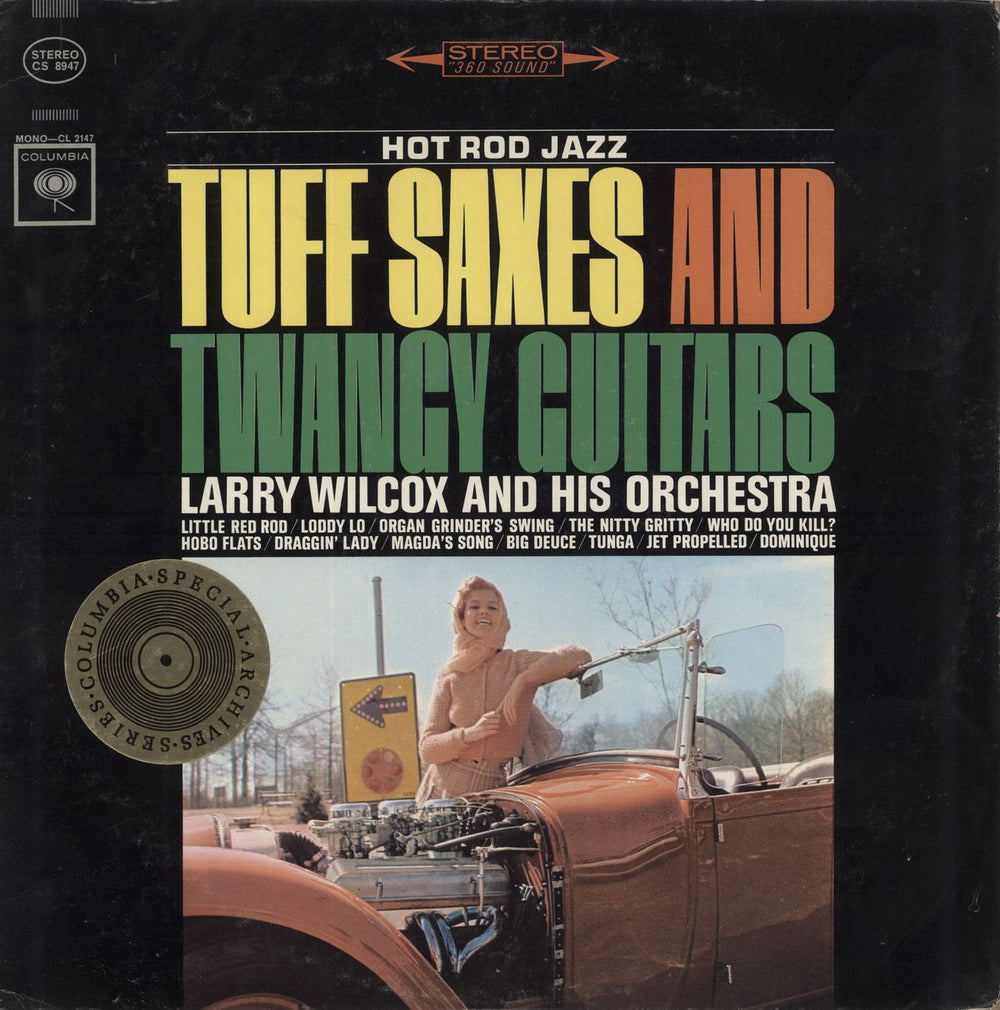 Larry Wilcox Tuff Saxes And Twangy Guitars US vinyl LP album (LP record) CS8947