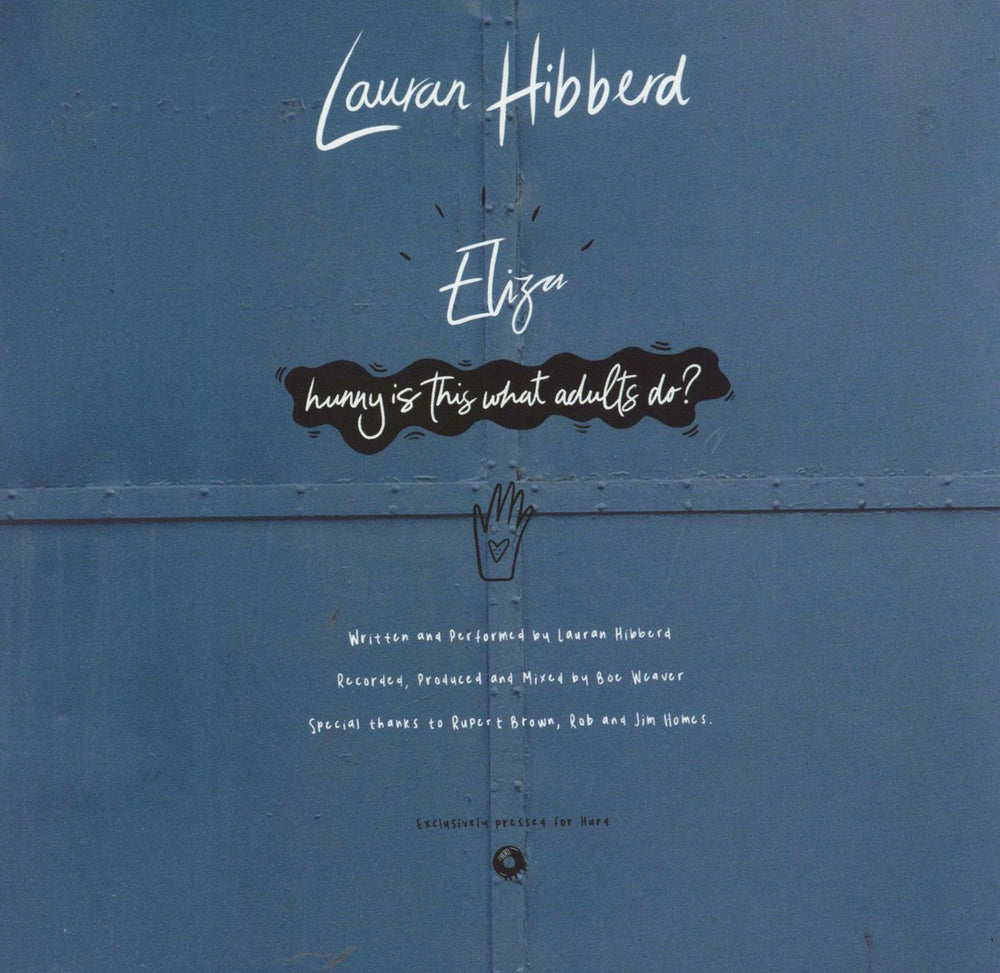 Lauran Hibberd Eliza - Blue Vinyl UK 7" vinyl single (7 inch record / 45)