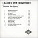 Lauren Waterworth Beyond Her Years UK Promo CD-R acetate CD-R ACETATE