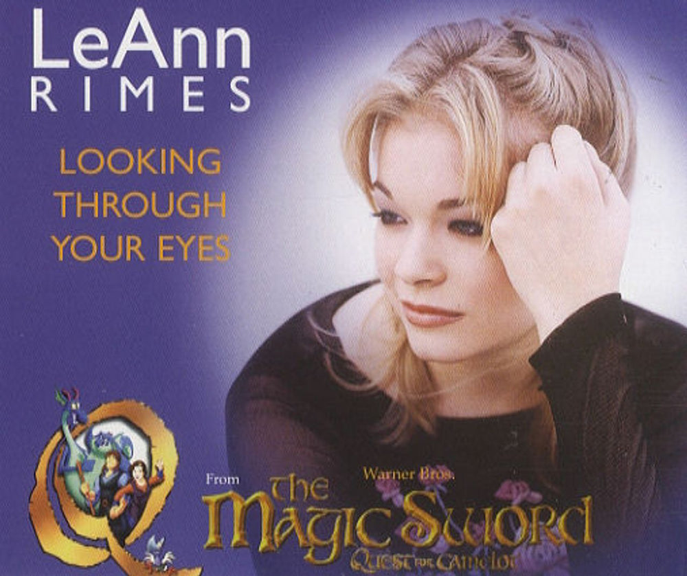 Leann Rimes Looking Through Your Eyes UK Promo CD single (CD5 / 5") CUBCJ32