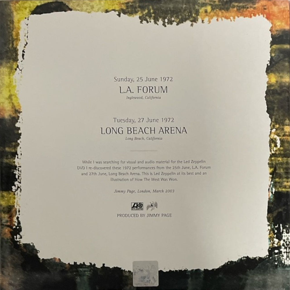 Led Zeppelin How The West Was Won [4-LP] UK Vinyl Box Set 081227934156