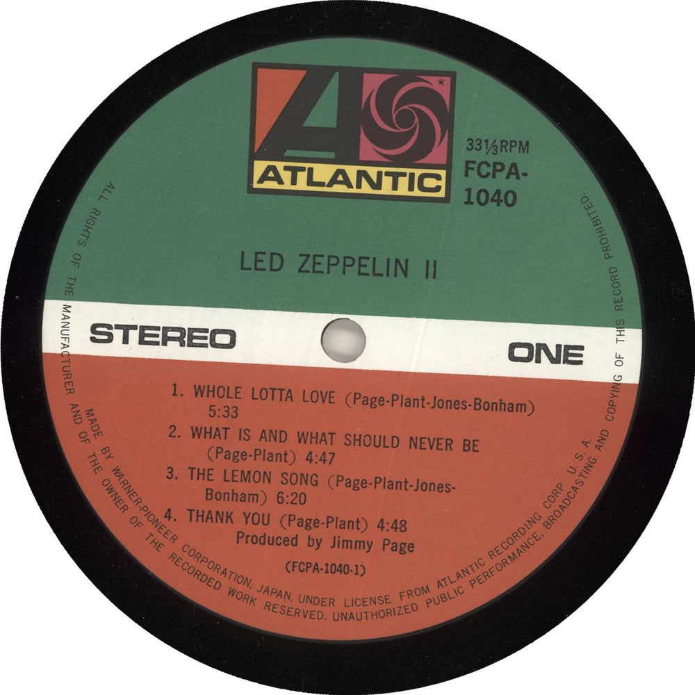 Led Zeppelin Led Zeppelin II - Family Club Japanese vinyl LP album (LP record)