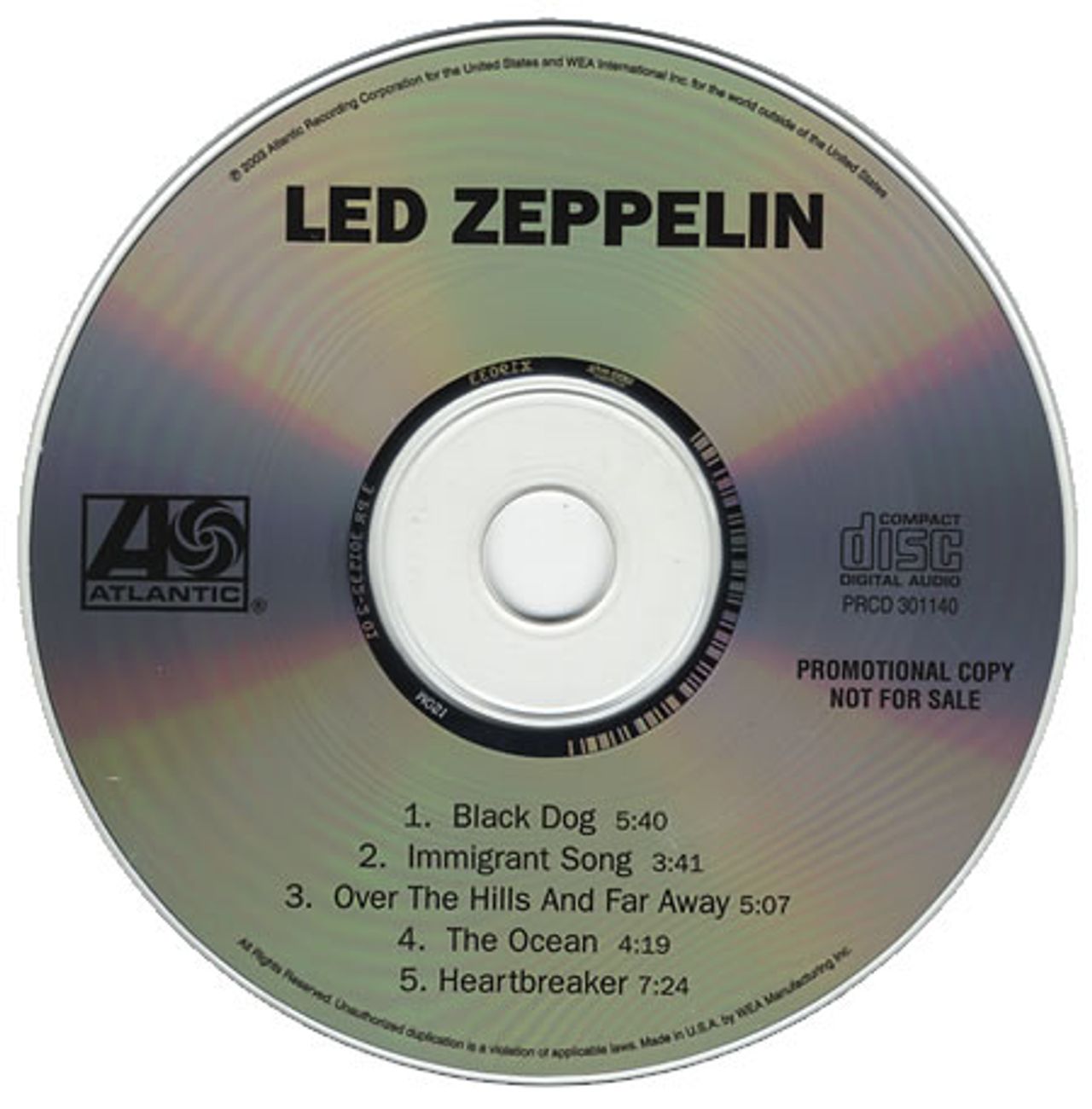 Led Zeppelin Led Zeppelin US Promo CD single — RareVinyl.com