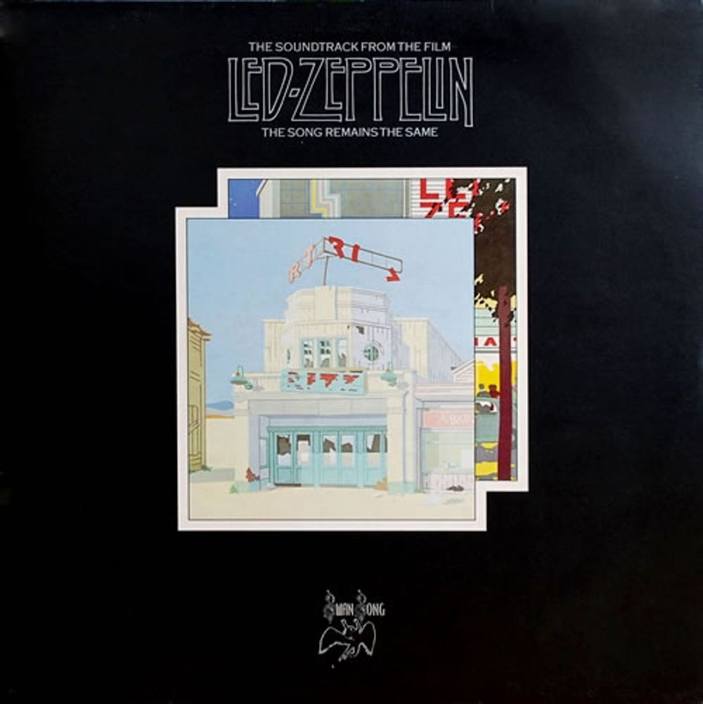 Led Zeppelin The Song Remains The Same - 1st with 3rd Label Variant UK 2-LP vinyl record set (Double LP Album) SSK89402