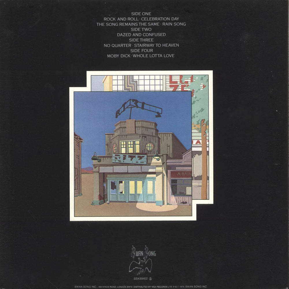 Led Zeppelin The Song Remains The Same - 2nd - EX UK 2-LP vinyl record set (Double LP Album)