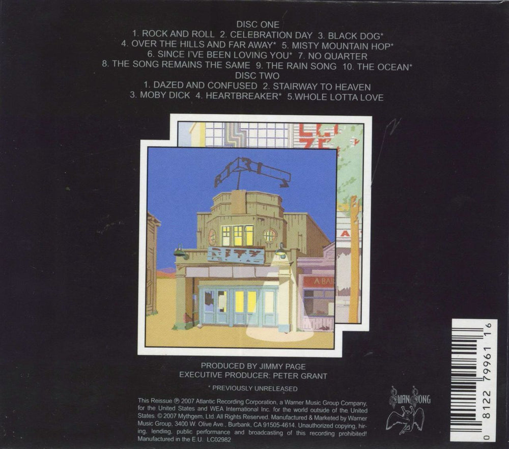 Led Zeppelin The Song Remains The Same UK 2 CD album set (Double CD) 081227996116