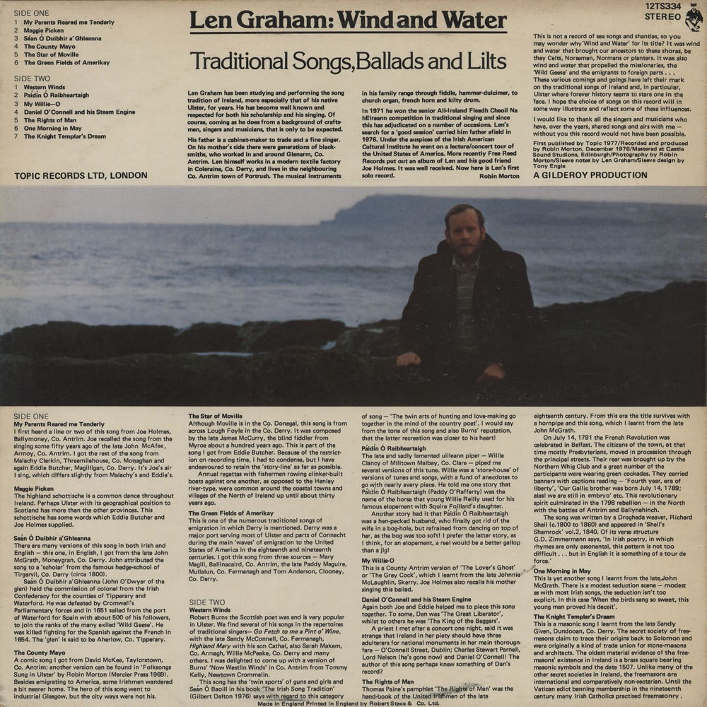 Len Graham Wind And Water UK vinyl LP album (LP record)