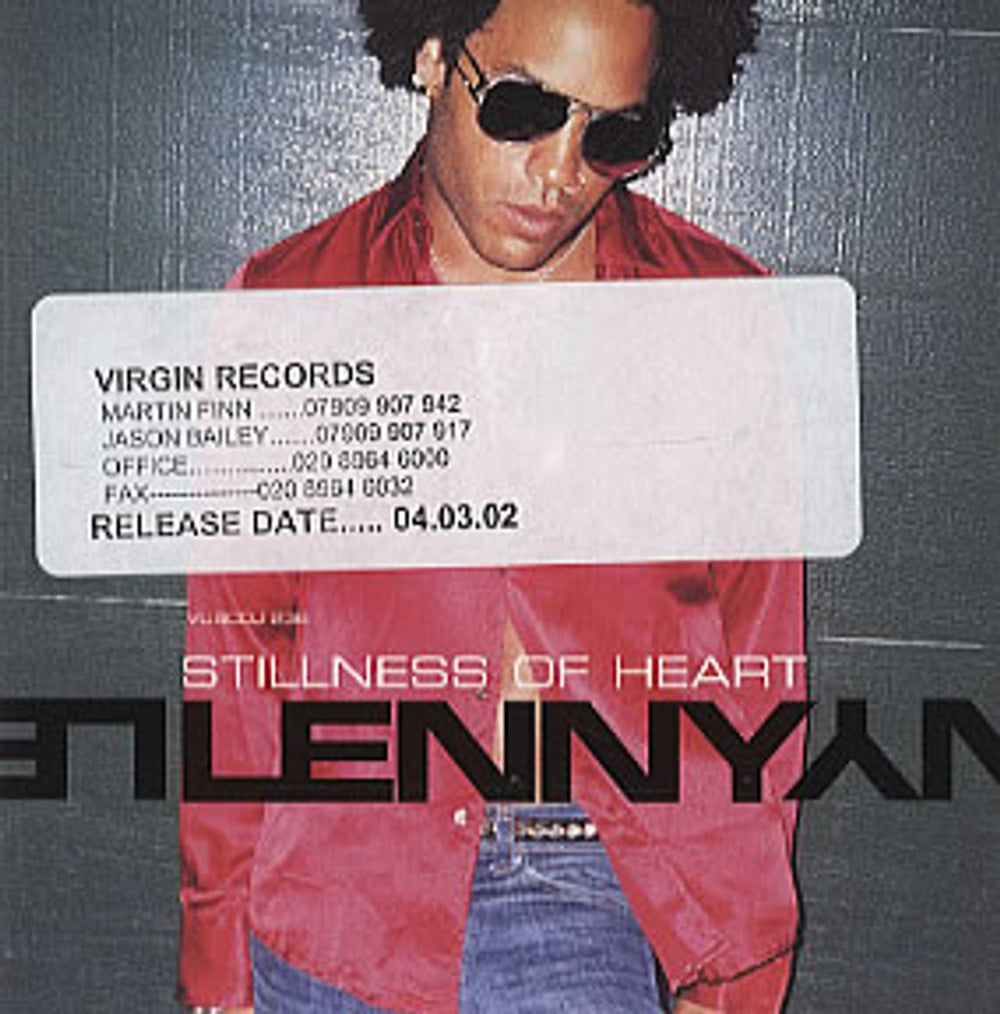 Lenny Kravitz Stillness Of Heart UK Promo CD single (CD5 / 5") VUSCDJ236