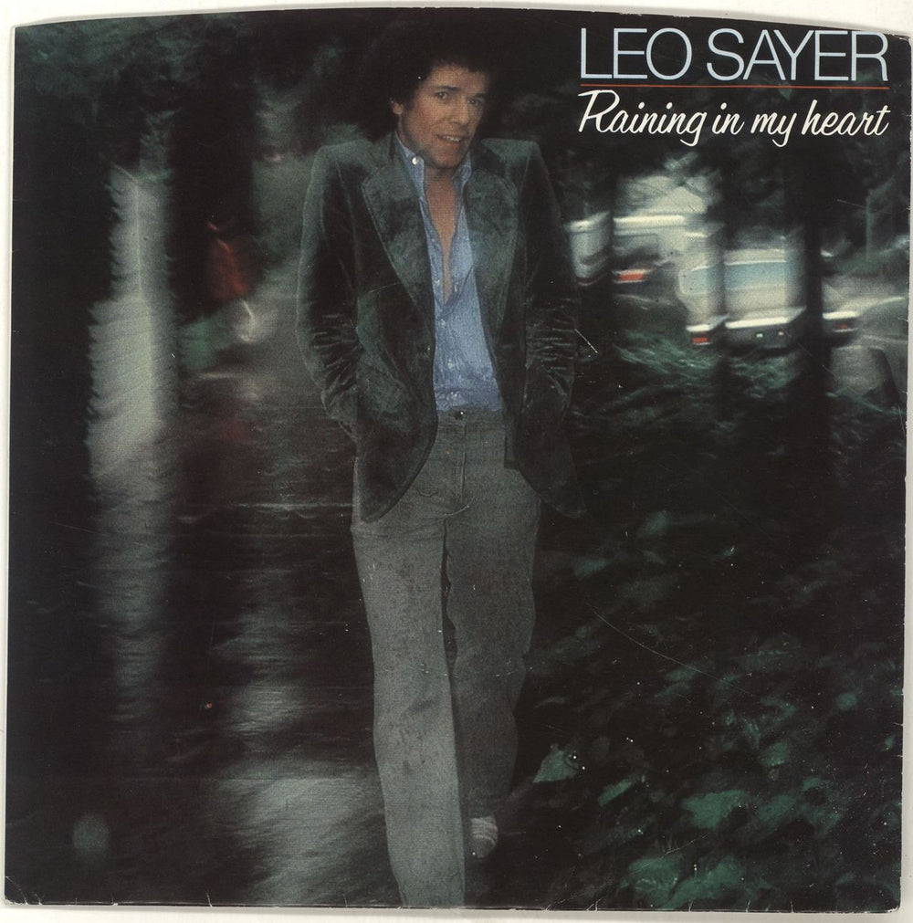 Leo Sayer Raining In My Heart + Sleeve UK 7" vinyl single (7 inch record / 45) CHS2277