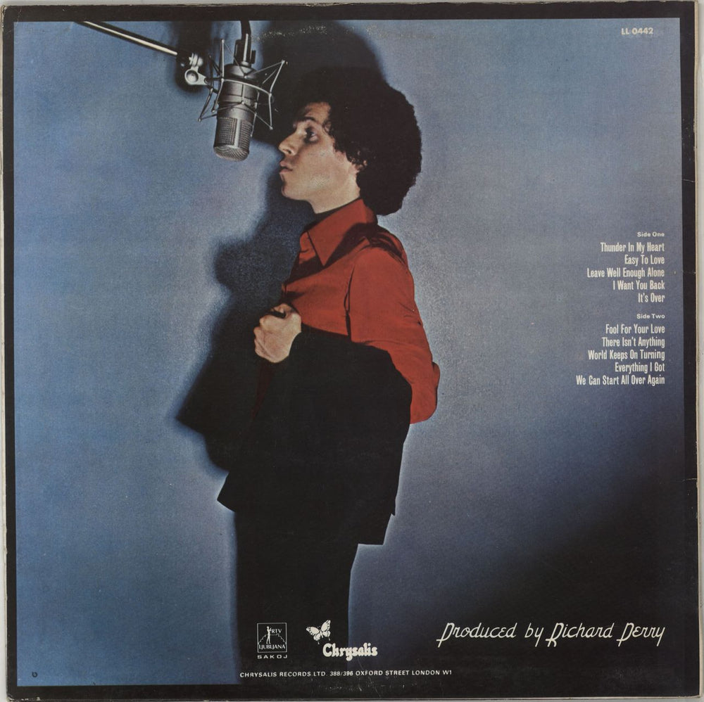 Leo Sayer Thunder In My Heart Yugoslavian vinyl LP album (LP record)