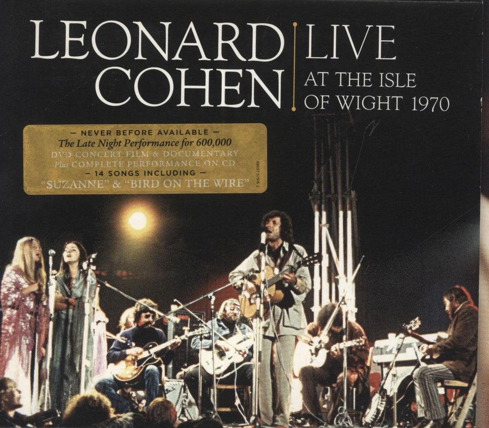 Leonard Cohen Live At The Isle Of Wight 1970 UK 2-disc CD/DVD set 88697579162