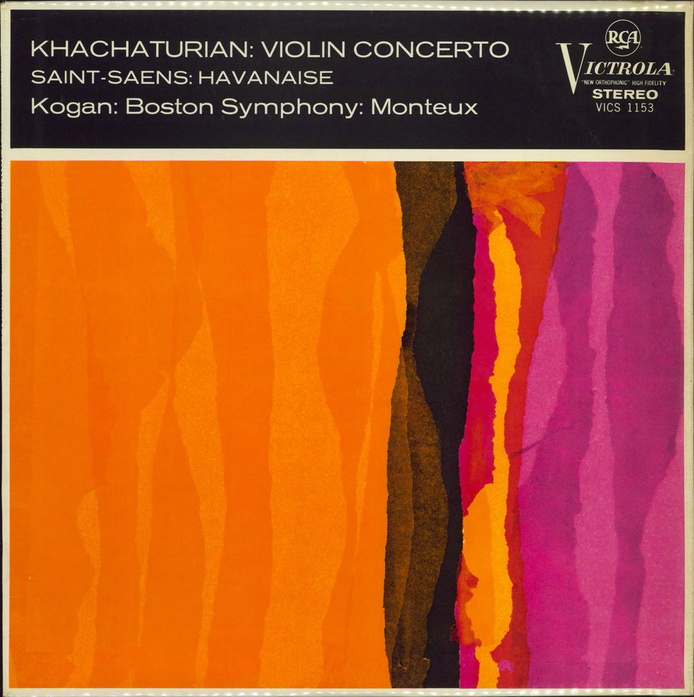 Leonid Kogan Khachaturian: Violin Concerto / Saint-Saens: Havanaise UK vinyl LP album (LP record) VICS1153