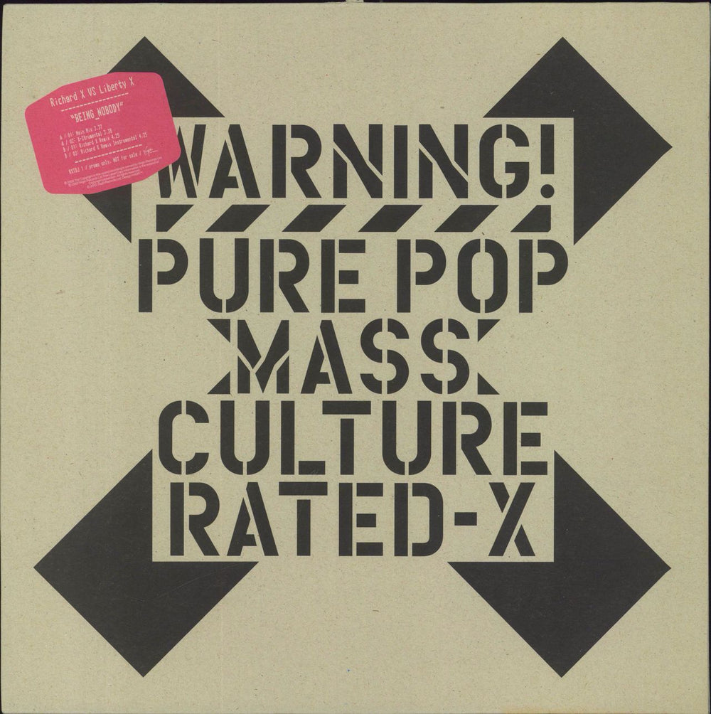 Liberty X Being Nobody UK Promo 12" vinyl single (12 inch record / Maxi-single) RXTDJ1