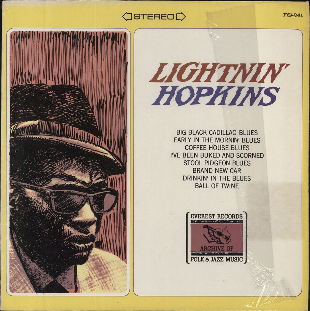 Lightnin' Hopkins Lightnin' Hopkins - Shrink US vinyl LP album (LP record) FS-241