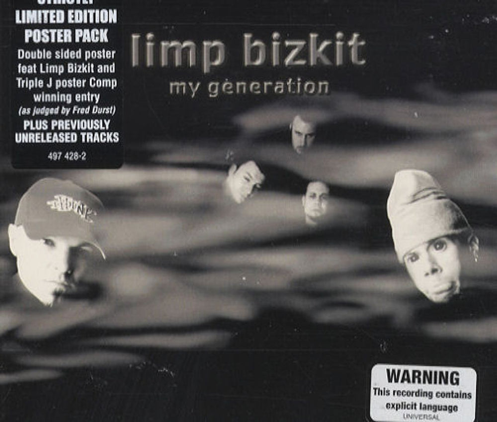 Limp Bizkit My Generation UK CD single (CD5 / 5") 497428-2