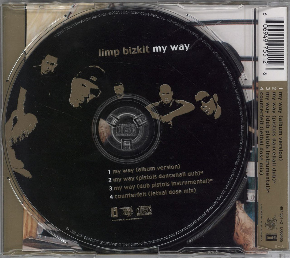 Limp Bizkit My Way Thailand CD single (CD5 / 5") BZKC5MY190372