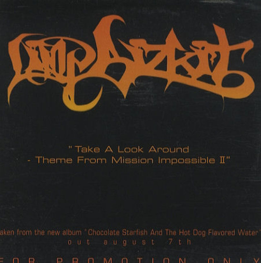 Limp Bizkit Take A Look Around German Promo CD single (CD5 / 5") PROMO